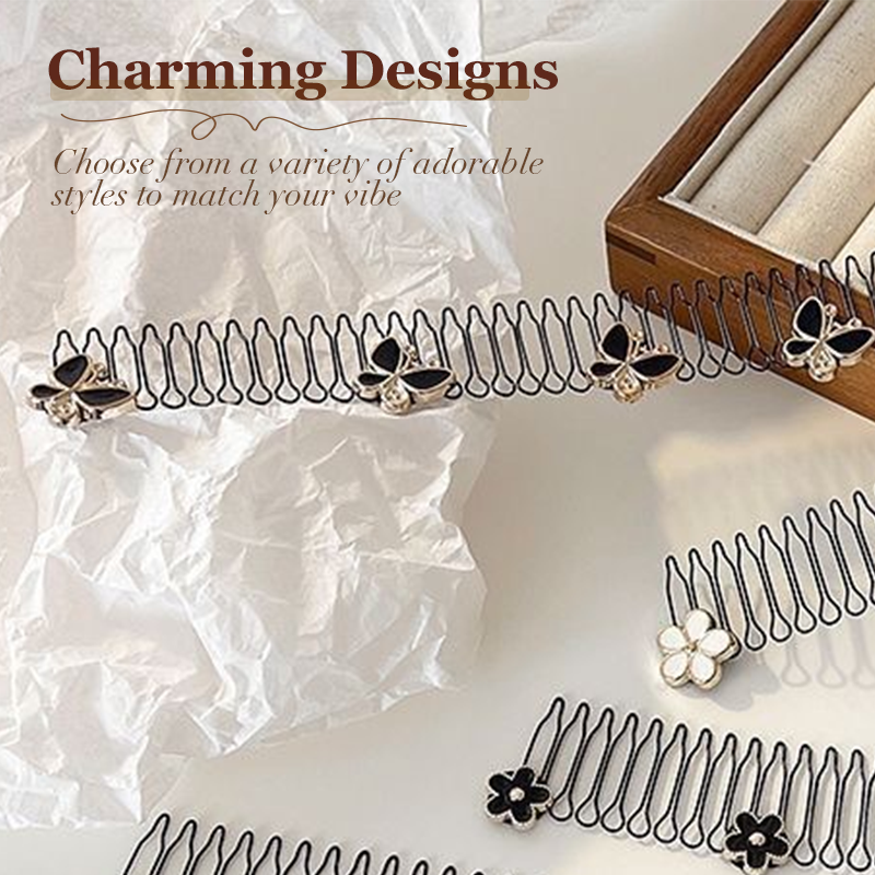 🔥Hot Sale 50% OFF🔥 Elegant Flexible Invisible Flyaway Hairband – Spiral Grip, No Crease, No Tangle 💇