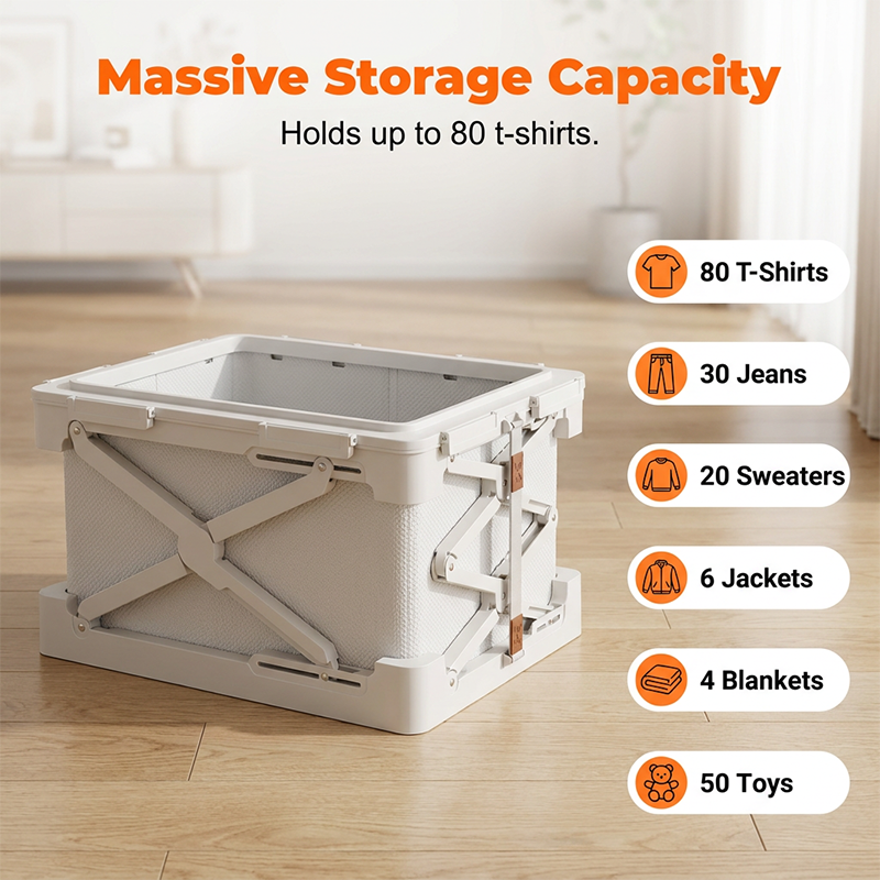 Foldable Vacuum Storage Bin with Electric Pump
