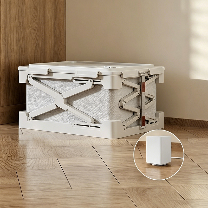 Foldable Vacuum Storage Bin with Electric Pump