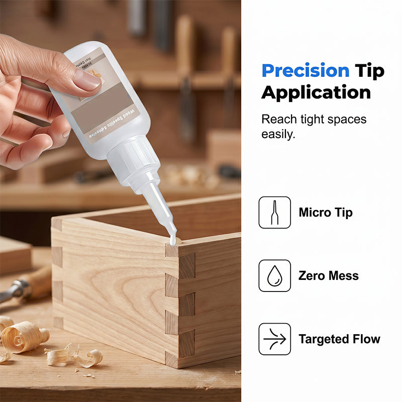 ✨🔧 50% OFF! Strong Bond Wood Glue – Heavy‑duty repair for door frames, chairs & tables. Precision tip – no mess, no waste. Fast curing – back in use today! 💪