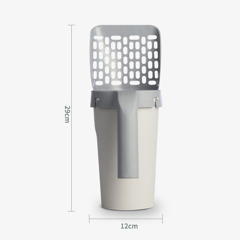 Nice gift* 2 in 1 Cat Scoop Integrated Shovel Bucket