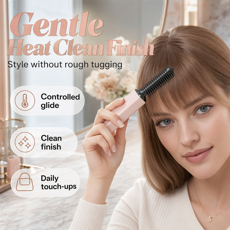 🥳2026 HOT SALE🥳💞50K+ SOLD! 💇✨ 50% OFF! Portable Cordless Hair Straightening Comb – heats in 3 seconds, smooths bangs & flyaways anywhere. Quick, neat styling on the go! 🛡️✅