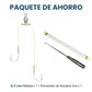 Double Hook Fishing Rig with Short Quick‑Connect Leader