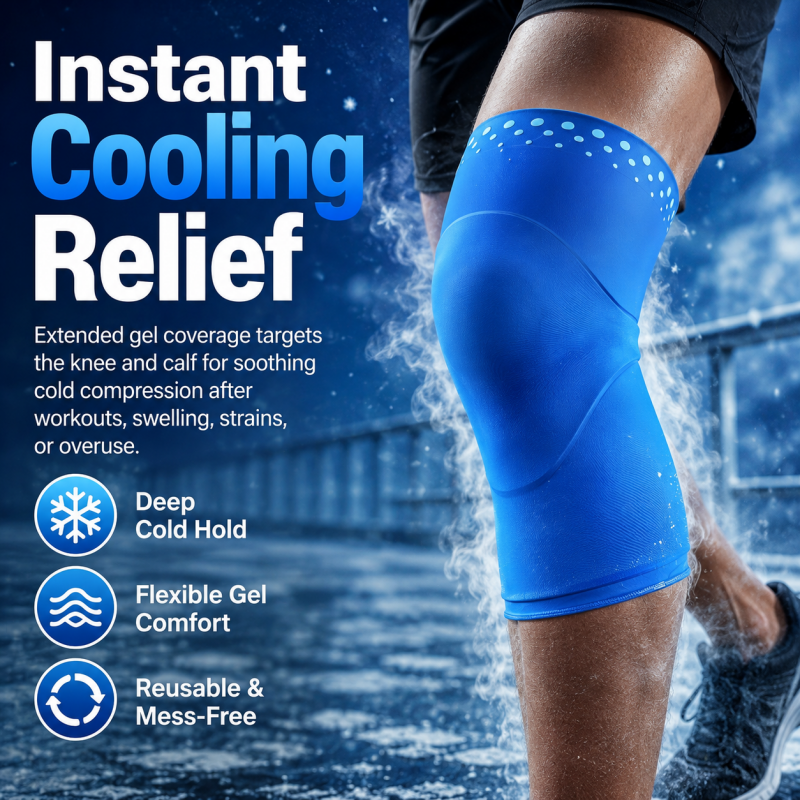 Knee Ice Pack Wrap Compression Sleeve
