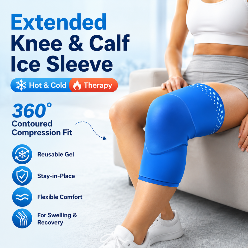 Knee Ice Pack Wrap Compression Sleeve