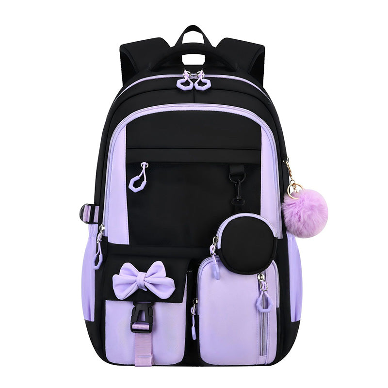 🎀🎒 50% OFF! ⚡Cute Bowknot Lightweight School Backpack – Water Repellent & Anti-Theft!