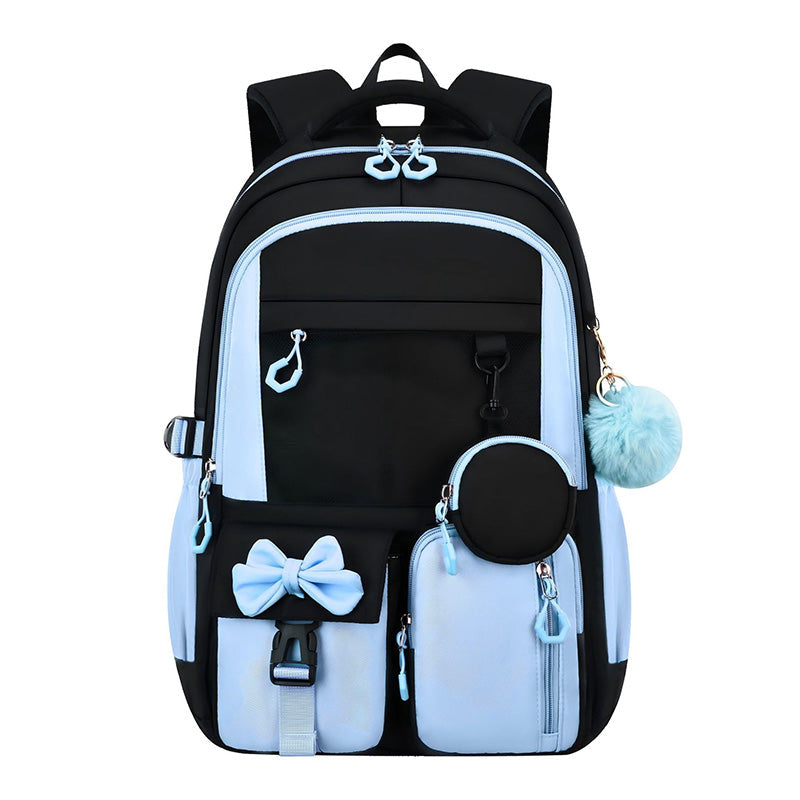 🎀🎒 50% OFF! ⚡Cute Bowknot Lightweight School Backpack – Water Repellent & Anti-Theft!