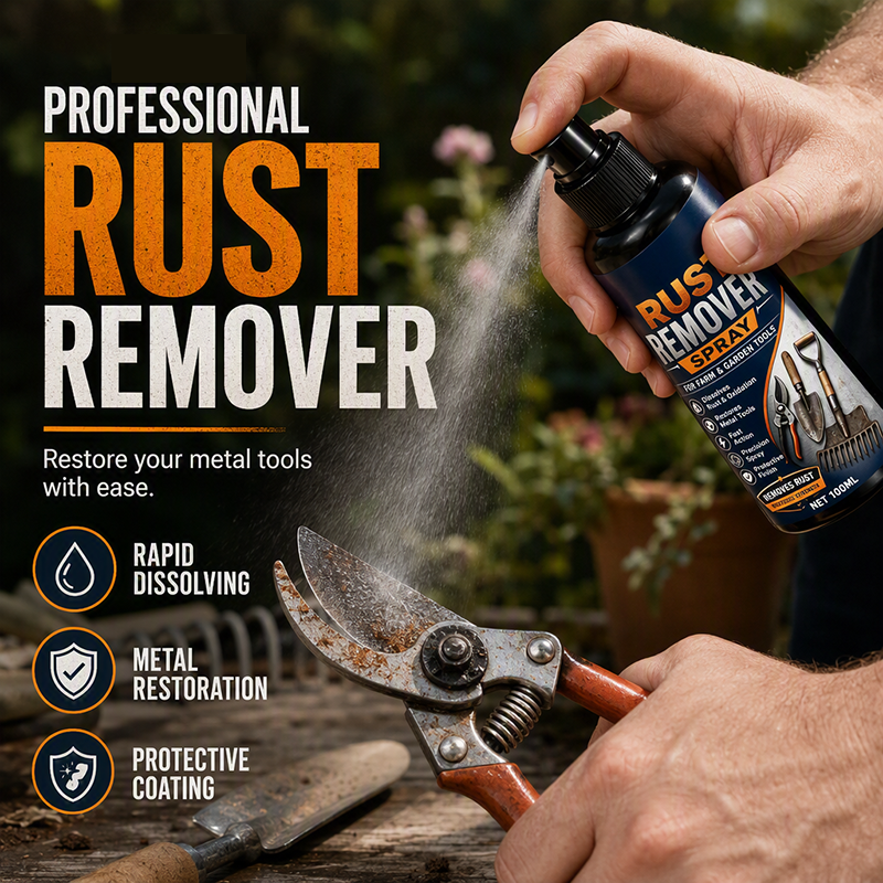 🔥Hot Sale 50% OFF🔥 Rust Remover Spray for Metal – Helps Dissolve Rust, 100ml, for Iron & Steel 🔧