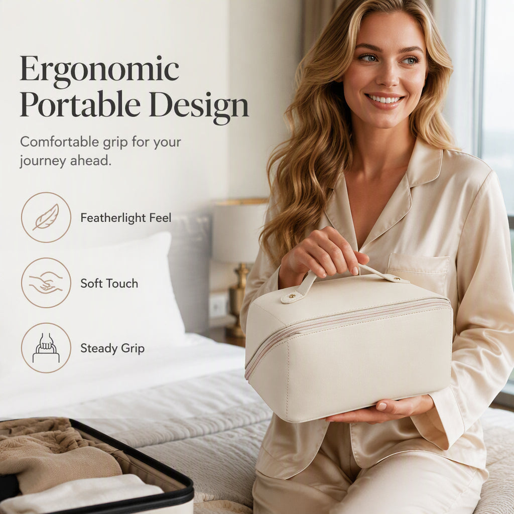 Large Capacity Pillow Makeup Bag with Handle
