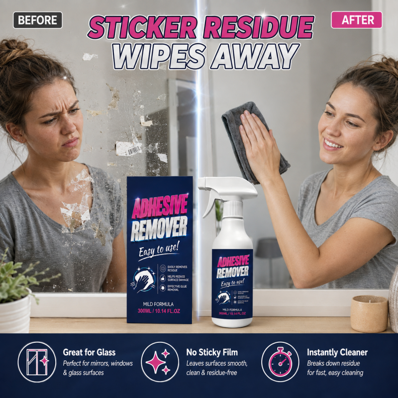 🔥 Multi-Surface Adhesive Remover Spray – Gentle Formula Dissolves Stickers, Tape & Labels – Ideal for Glass, Metal, Plastic & Finished Wood 🧴✨