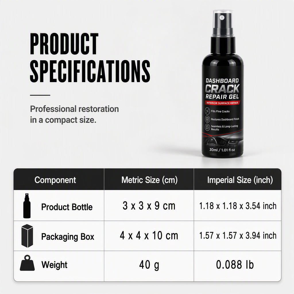Professional Car Dashboard Crack Repair Gel