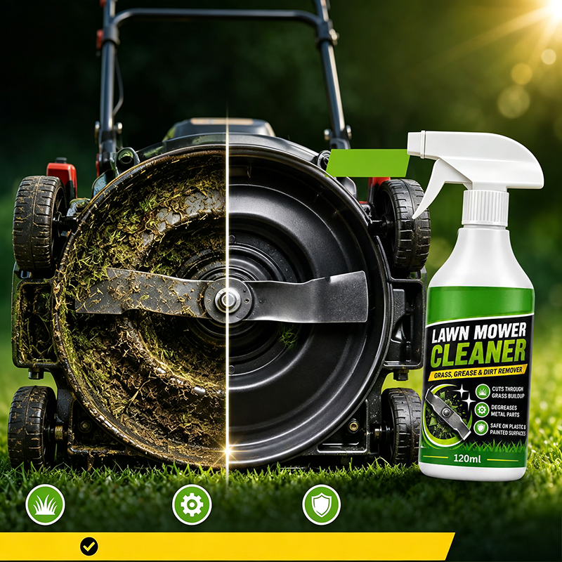 🔥 Fast Acting Lawn Mower Cleaner Spray – Foaming Formula Dissolves Grease & Grass – Ideal for Metal, Plastic & Painted Parts 🌿🛠️