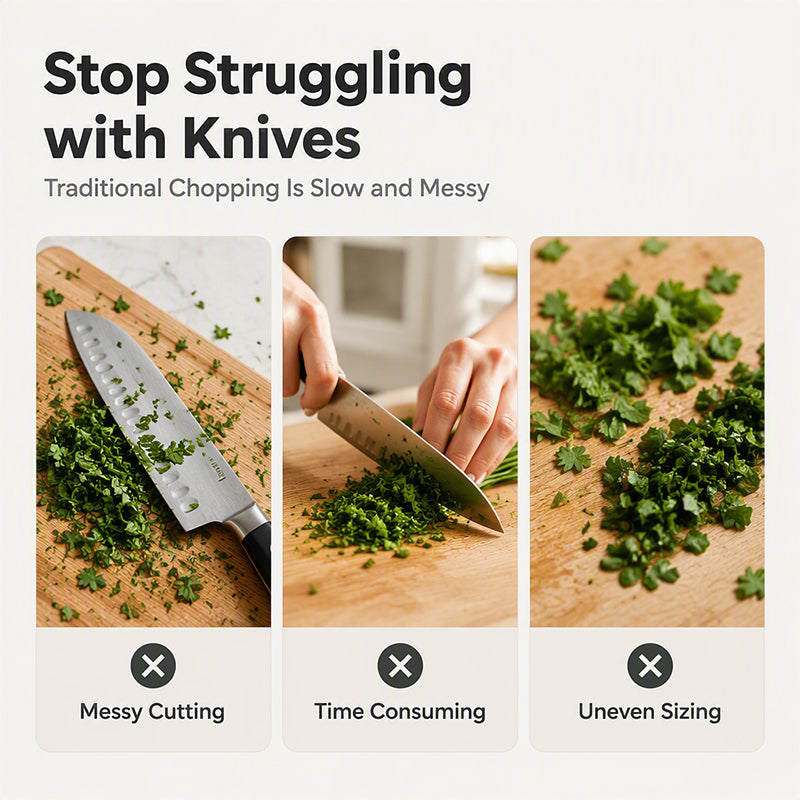 Multi-Layer Kitchen Herb Scissors with Safety Cover