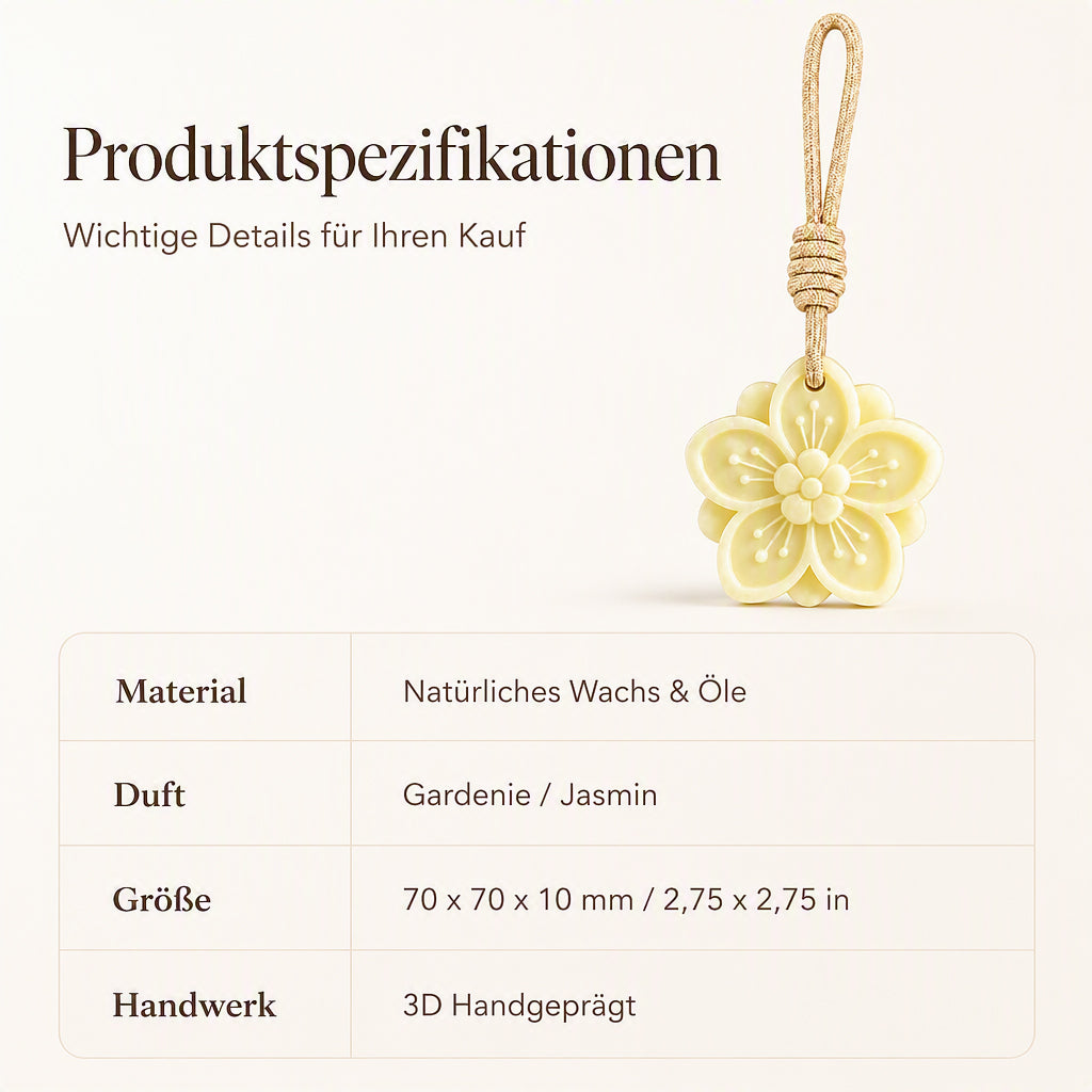 Hängender Duftwachs mit Gardenienduft🌸