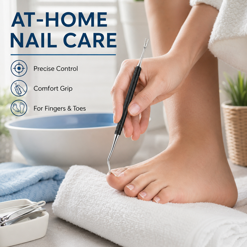Dual-Ended Ingrown Toenail Lifter & Cleaner Tool