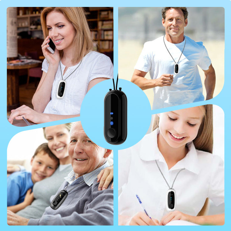 Wearable Air Purifier with Negative Ion Technology