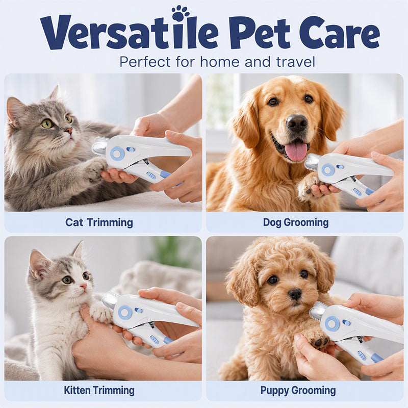 Pet Nail Clipper with Quick Sensor Light