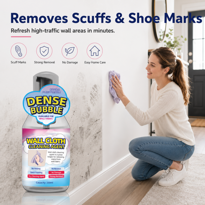 Multi-Purpose Rinse-Free Wallpaper Foam C🔥50% OFF! Multi-Purpose Rinse-Free Wallpaper Foam Cleaner – Spray, Wipe, No Rinse! 🧽✨leaner