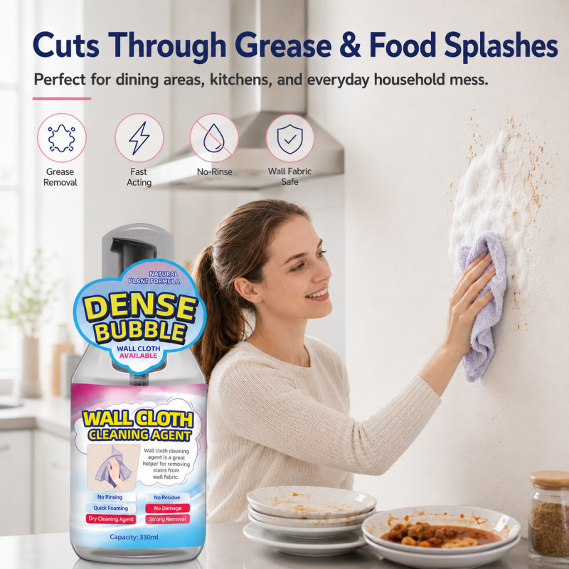 Multi-Purpose Rinse-Free Wallpaper Foam C🔥50% OFF! Multi-Purpose Rinse-Free Wallpaper Foam Cleaner – Spray, Wipe, No Rinse! 🧽✨leaner