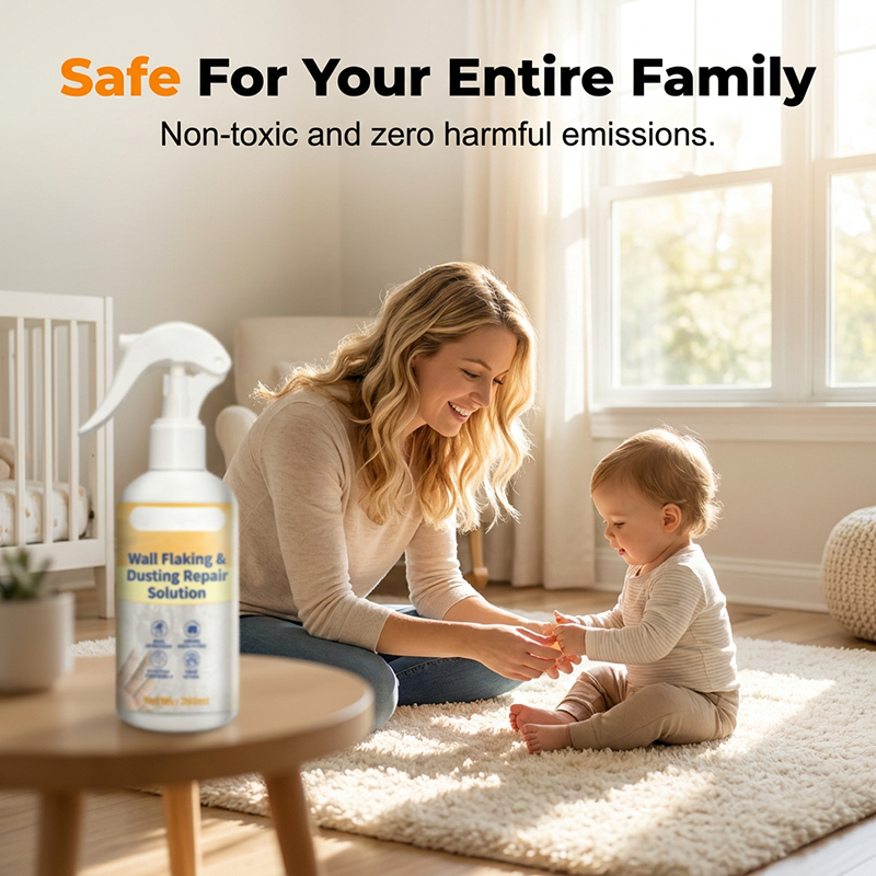 Spray-On Wall Repair Solution for Flaking & Dust