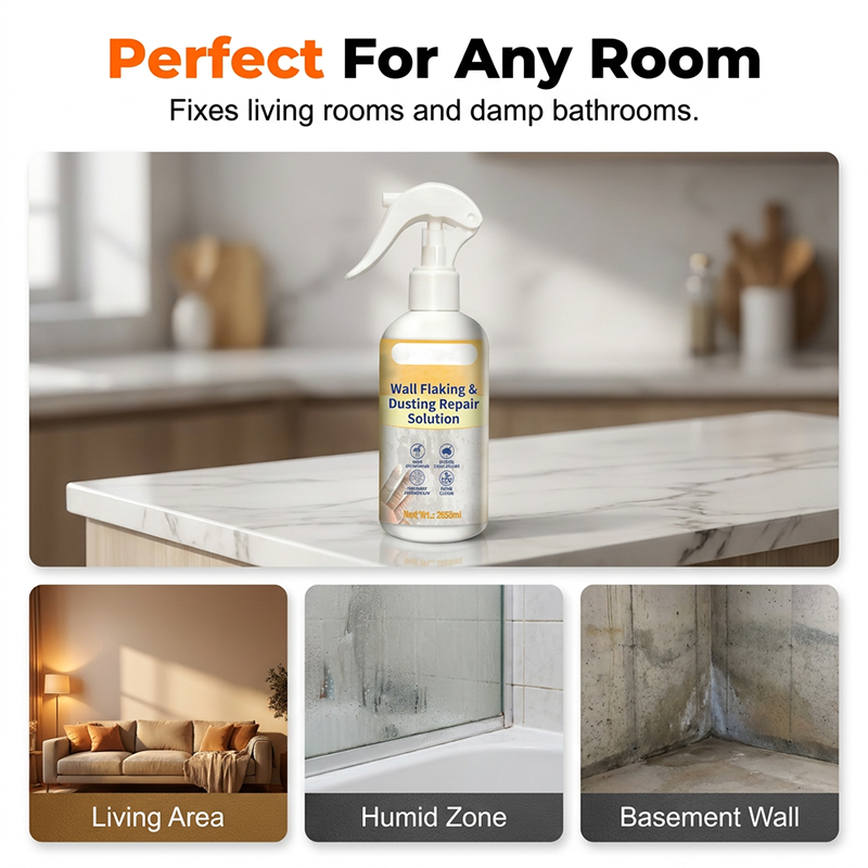Spray-On Wall Repair Solution for Flaking & Dust