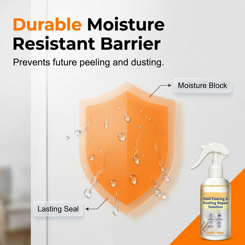 Spray-On Wall Repair Solution for Flaking & Dust
