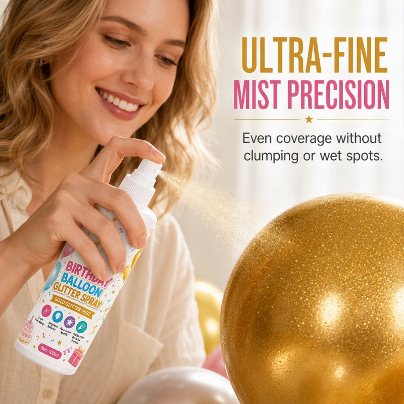 Birthday Balloon Glitter Spray