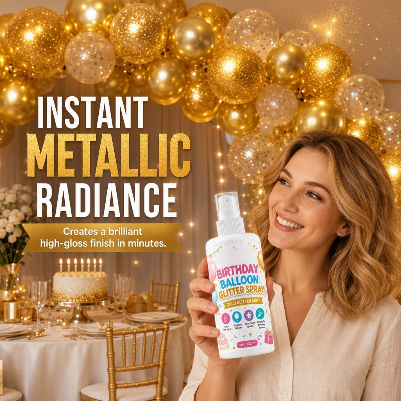 Birthday Balloon Glitter Spray