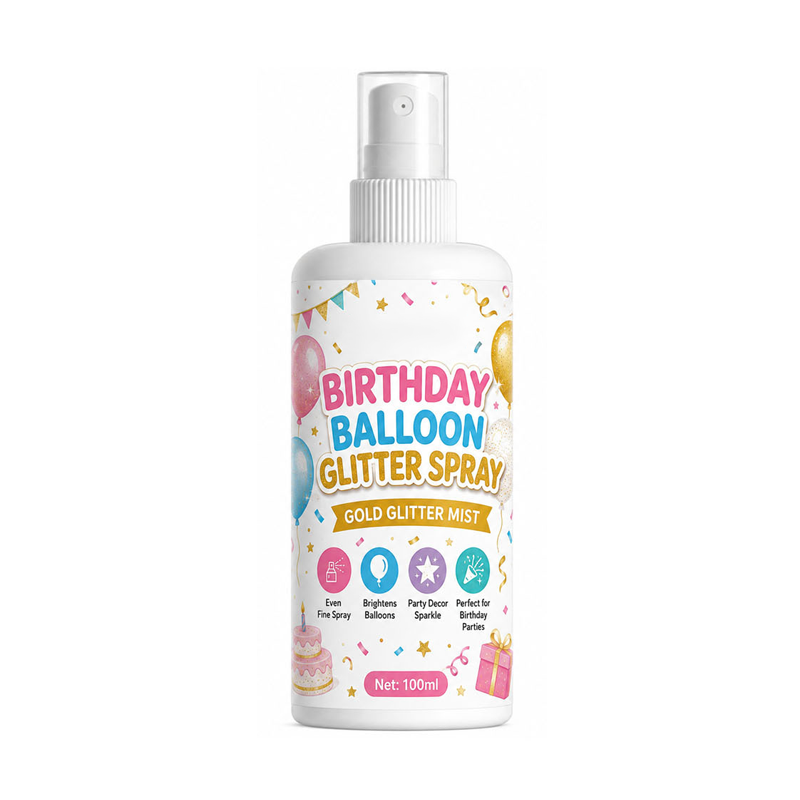 Birthday Balloon Glitter Spray