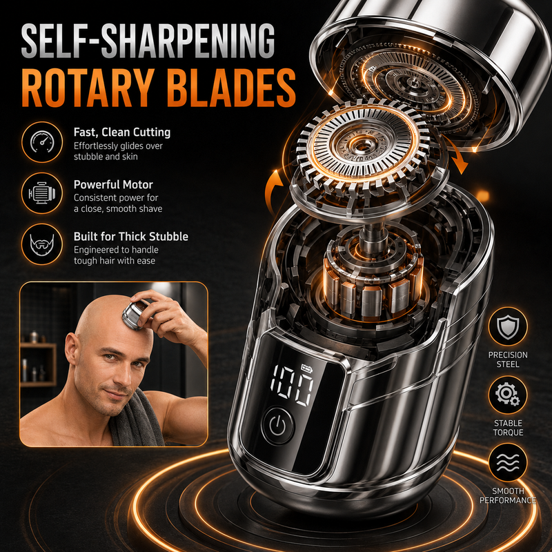 Men's 2-in-1 Bald Head Shaver & Hair Clipper