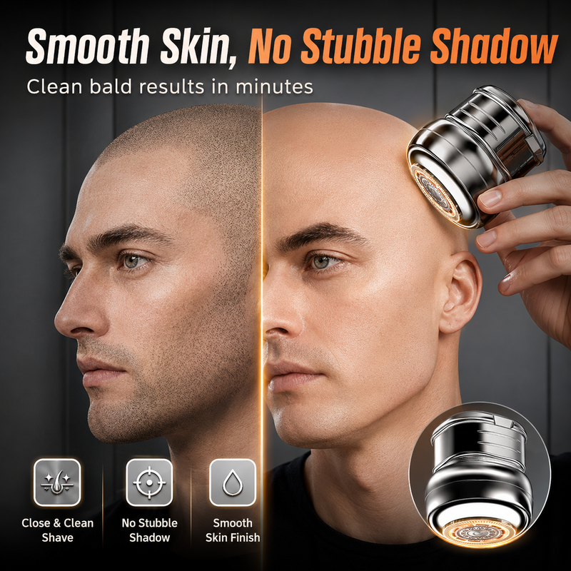 Men's 2-in-1 Bald Head Shaver & Hair Clipper
