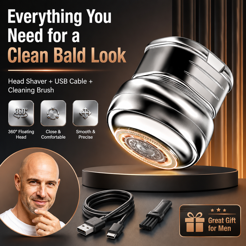 Men's 2-in-1 Bald Head Shaver & Hair Clipper