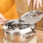 🍤 LIMITED‑TIME 50% OFF! ⚡ 201 Stainless Steel Tempura Fryer Pot – Thermometer, Drain Rack, Deep‑Body ✨
