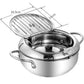 🍤 LIMITED‑TIME 50% OFF! ⚡ 201 Stainless Steel Tempura Fryer Pot – Thermometer, Drain Rack, Deep‑Body ✨