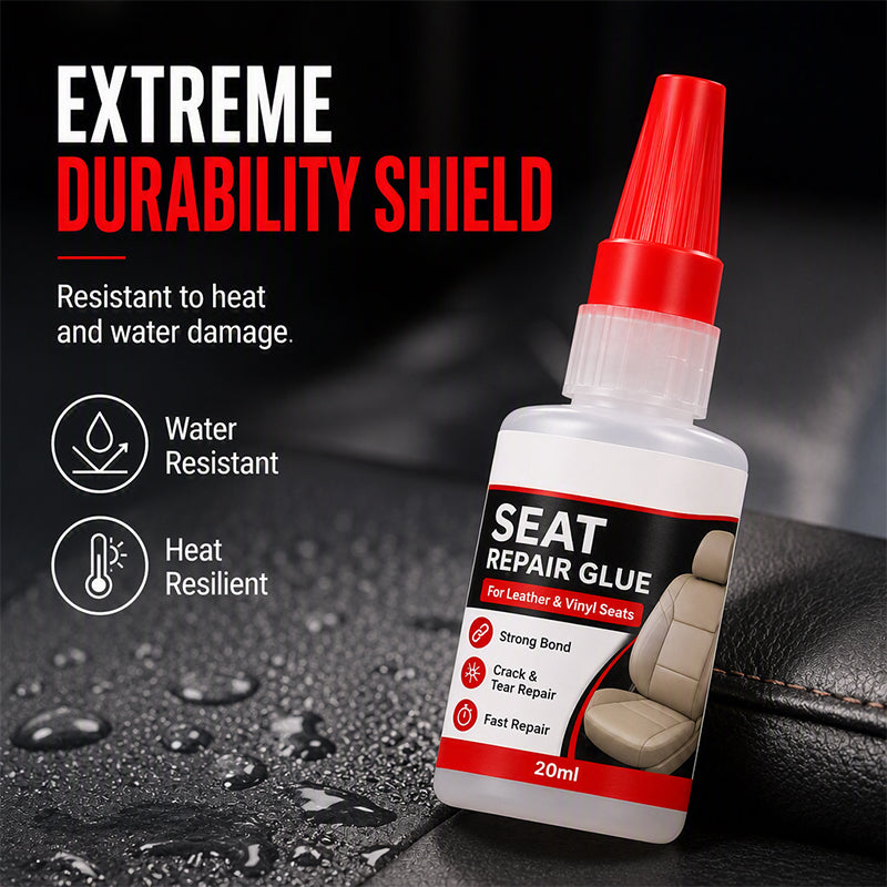 🚗Buy 2 Get 1 Free! Quick Dry Car Seat Leather Repair Glue‑ Precision Nozzle Vinyl & Leather Adhesive, Permanent Bond Repair Glue for Car Seats, Sofas & Leather Furnitures