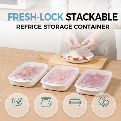 Stackable Fridge Storage Container with Lid