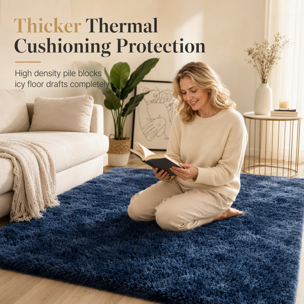 🛋️ 50% OFF! ✨ Thickened Plush Shaggy Area Rug – Premium Gradient Tie-Dye Design, Thermal Cushioning & Non-Slip Safety Backing – Cozy Comfort for Every Room 🏠