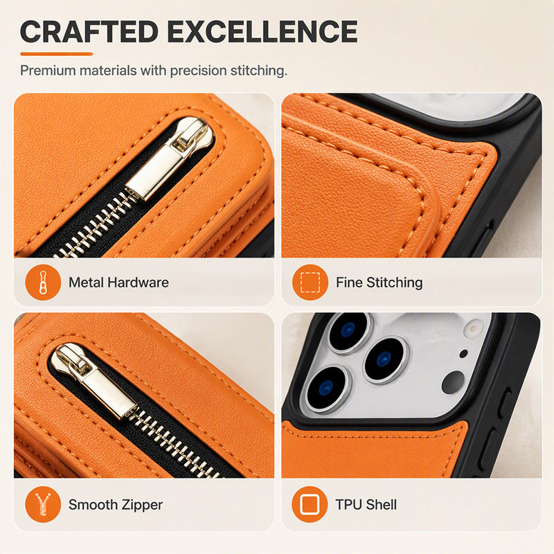 Bi-Fold Crossbody Wallet Phone Case