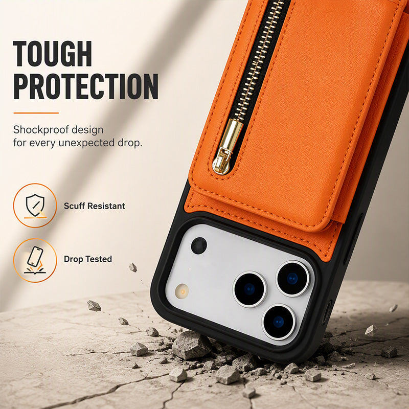 Bi-Fold Crossbody Wallet Phone Case