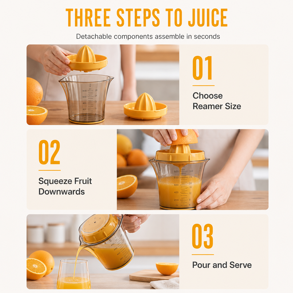 Portable Manual Fruit Juicer