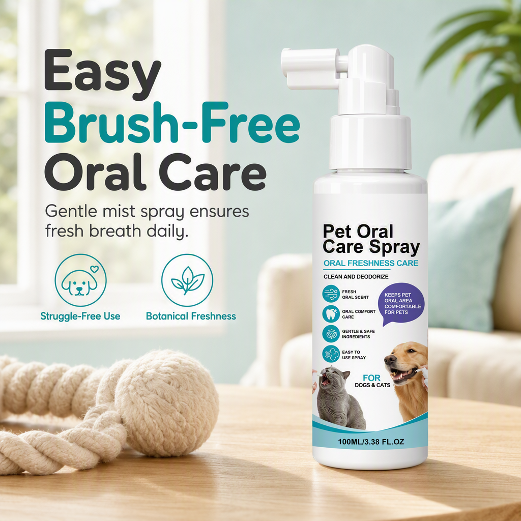 Pet Oral Care Spray for Dogs and Cats