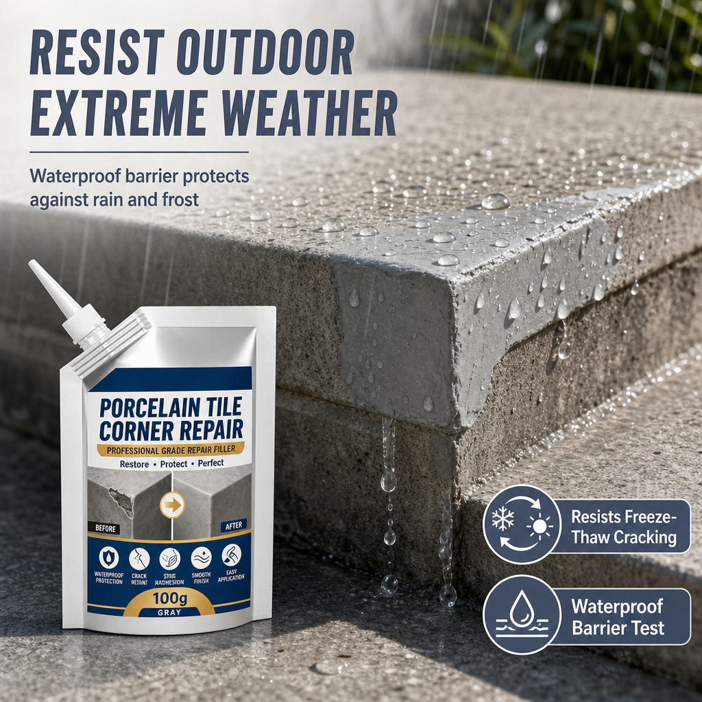 Waterproof Tile & Stone Corner Repair Filler