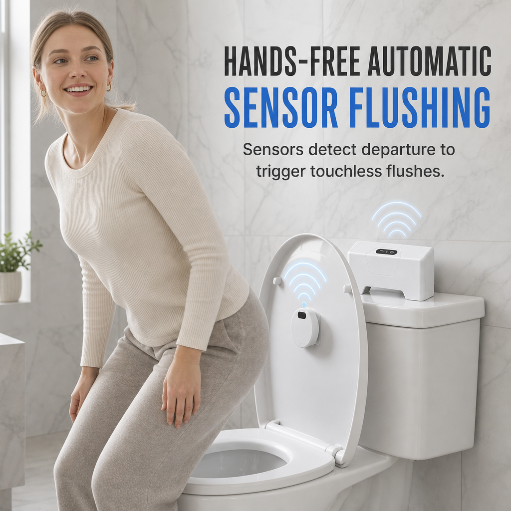 Touchless Automatic Toilet Flusher