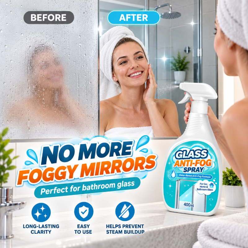 Glass Anti-Fog Spray for Car Windshield & Home Windows