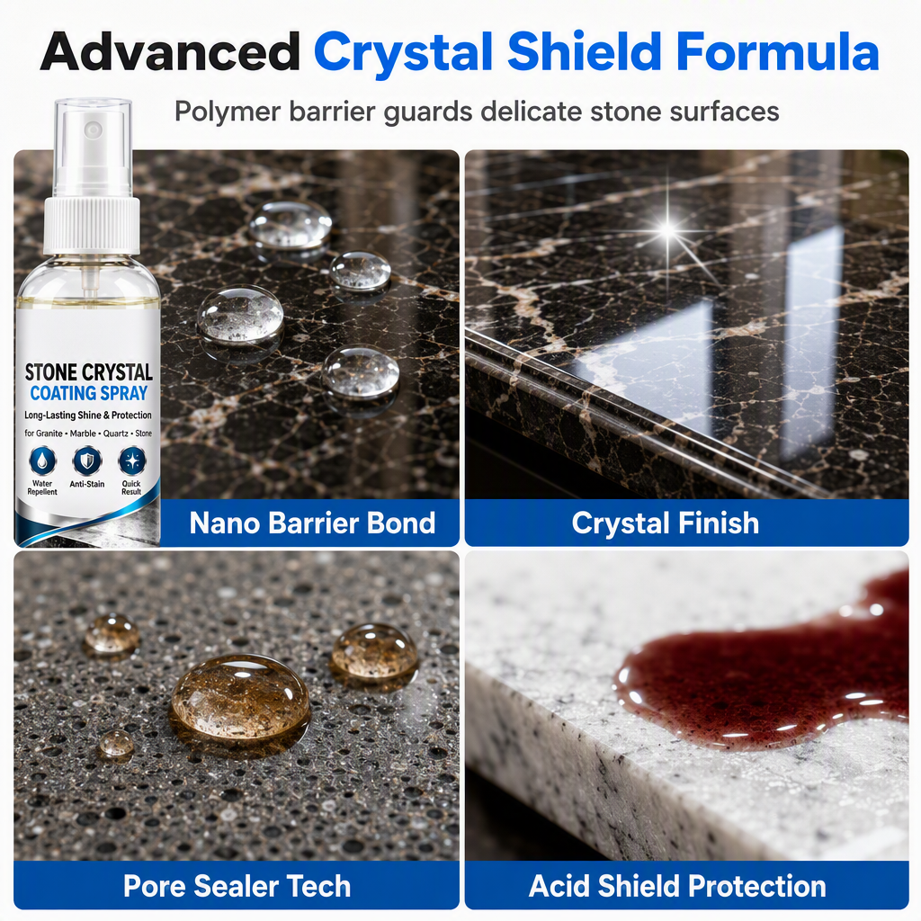 Stone Nanocrystal Plating Spray for Marble & Countertops