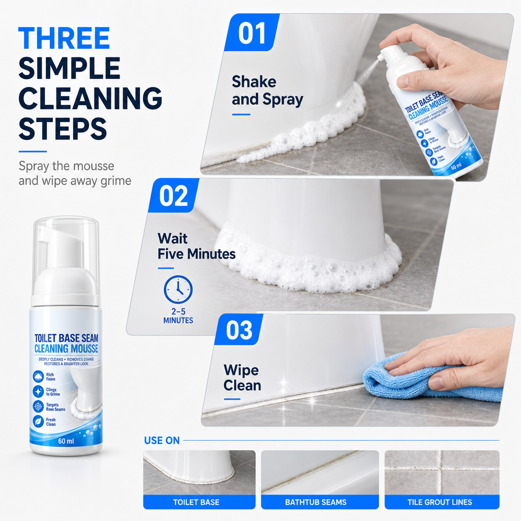 Toilet Base Seam Cleaning Mousse