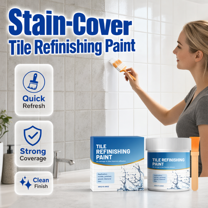White Tile Refinishing Paint with Brush