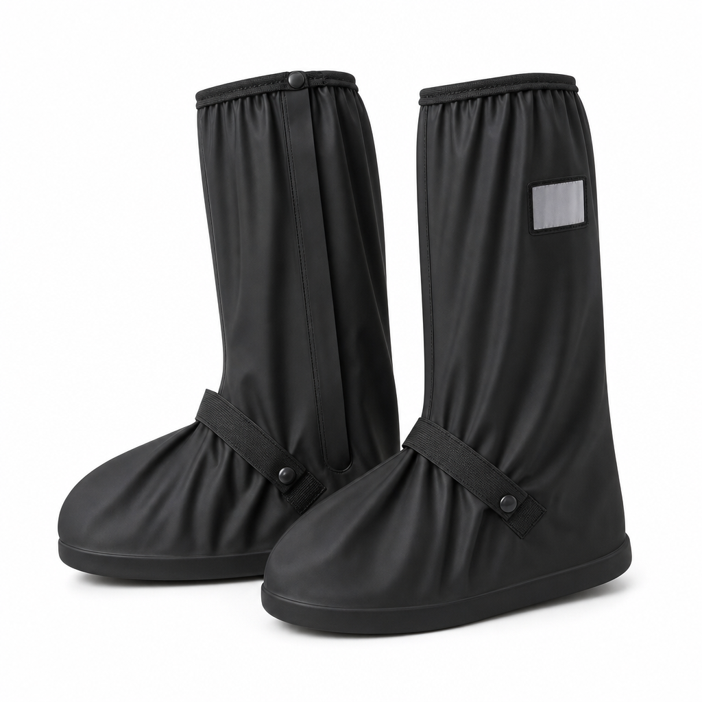 🌧️✨ LIMITED-TIME 50% OFF! Waterproof High-Top Rain Shoe Covers — Non-Slip, Reflective, 42cm Tall 👟