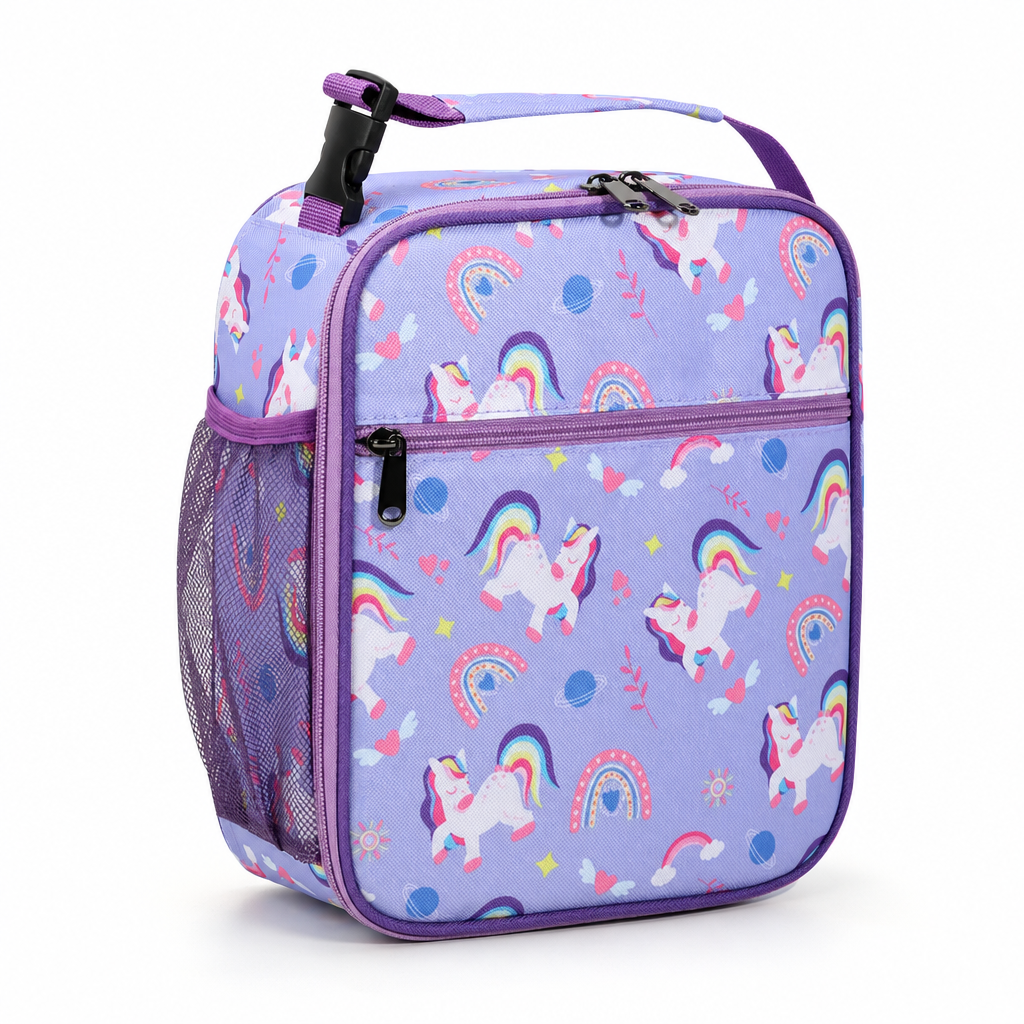 Large Capacity Kids Cartoon Insulated Lunch Bag