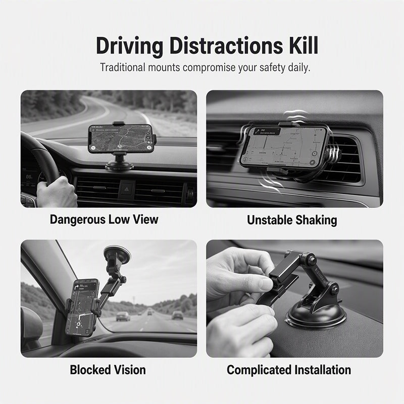 Universal Sun Visor Car Phone Holder